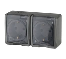 Розетки влагозащитные двойные