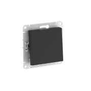 Выключатель 1-кл. AtlasDesign (сх. 1) 10AX быстрозажим. клем. механизм карбон SE ATN001011S