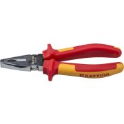 Плоскогубцы ''ELECTRO-KRAFT'', Cr-Mo сталь, двухкомпонентная маслобензостойкая рукоятка, хромированное покрытие, 180мм