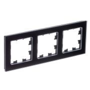 ATLASDESIGN NATURE 3-постовая РАМКА, НАТУРАЛЬНОЕ СТЕКЛО, ЧЕРНЫЙ