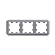 ATLASDESIGN ANTIQUE 3-постовая рамка, универсальная, СТАЛЬ