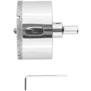 Коронка кольцевая по керамограниту, камню и кафелю алмазная с центровочным сверлом 68х67 мм