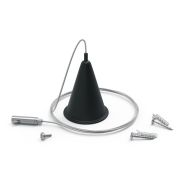 Комплект подвесов для трековых шинопроводов Черный 1шт Track Gauss