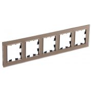 ATLASDESIGN NATURE рамка пятипостовая, ОРГАНИЧЕСКОЕ СТЕКЛО ШАМПАНЬ