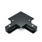 Коннектор для встраиваемых трековых шинопроводов AC 220В Черный IP20 угловой L-образный Track Gauss