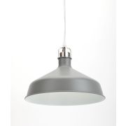 Светильник подвесной декоративный PL2 GR/SN металл, E27, max 60W, d300 мм, шагрень серый/сатин никель (8/48)