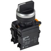 Переключатель 2 полож. 1НО+1НЗ возвратный черн. MASTER IEK MI-SW60-11X22-3-24-2-K02