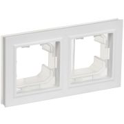 Рамка 2-м BRITE РУ-2-БрАБ-44 IP44 арктич. бел. IEK BR-M22-44-K91