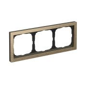 ARTGALLERY PURE 3-постовая РАМКА, МЕТАЛЛ ЛАТУНЬ