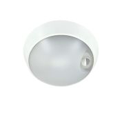 Светильник светодиодный WP 15 C 18W OP 840 D220 WH MDM 220х80мм 18Вт 4000К IP65 ЖКХ круглый пылевлагозащ. с датчиком движения бел. Русский Свет 15071524504