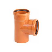Тройник 110 87 град., для наружной канализации
