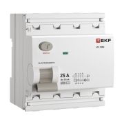 Выключатель дифференциального тока (ВД) четырехполюсный 4P 25А 30mA (AC) эл-мех ВД-100N E1046M2530 PROXIMA EKF
