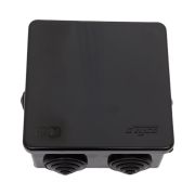 Коробка распределительная для открытой проводки, 85х85х40мм (черная) УХЛ1