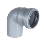Отвод 32 87 град, для внутренней канализации, серый