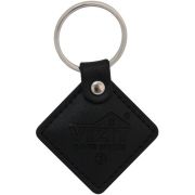 Ключ RF (RFID-13.56 МГц). Кожаный брелок с тиснением логотипа, черный. Встроенная защита от несанкционированного копирования. Используется совместно с модификациями блоков вызова и контроллеров ключей, имеющих в наименовании литеру - F.