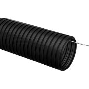 Труба гофрированная ПНД d=20мм с зондом черная (50м) IEK