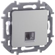 Розетка телефонная RJ11 алюминий INSPIRIA