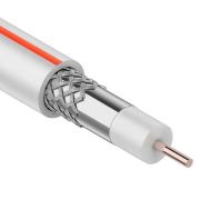 Кабель коаксиальный SAT 50 M, Cu/Al/Cu, 64%, 75 Ом, IN, белый, 100 м