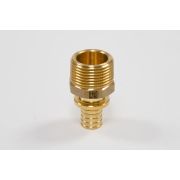 Переходник 25х1'НР с наружной резьбой, аксиальный, латунь DZR