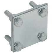 Зажим крестообразный с разделителем полоса-полоса 40 мм оцинкованная сталь HDZ