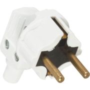 Вилка с заземлением Г-образная со стальным штырем