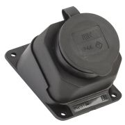 Розетка РБу13-1-0м защитная крышка угловая настенная ОМЕГА IP44