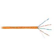Витая пара U/UTP 4 пары Кат 5e solid BC AWG24 (0.51мм) IN LSZH нг(А)-HF оранжевый 305м