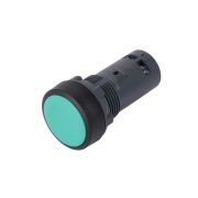 Кнопка SB7 моноблочная 22мм зеленая с возвратом, пластик, 1НО, IP65