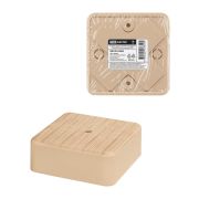 Коробка распаячная КР 75х75х28 ОП сосна IP40, инд. штрихкод