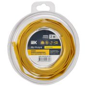 Трубка термоусадочная ТТУ нг-LS 8/4 желтая (2м/упак) IEK