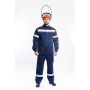 Костюм летний для защиты от термических рисков электрической дуги СП011-Л 20.1 кал/см2 (куртка+брюки), р. 104-108/182-188