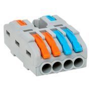 Строительно-монтажная клемма СМК 222-424 разветвительная 4 выхода 0,08-4 мм2 EKF