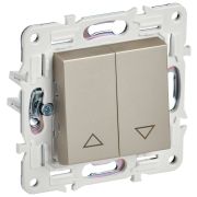 SKANDY Выключатель жалюзи 10А SK-V12Sh шампань IEK