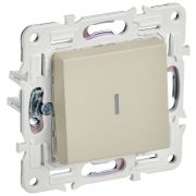 SKANDY Выключатель 1-клавишный с индикацией 10А SK-V07B бежевый IEK