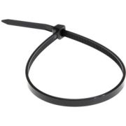 Хомут-стяжка кабельная нейлоновая 200x3,6 мм, черная, упаковка 100 шт, REXANT