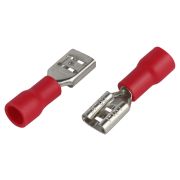 Разъем плоский NO-225-124 РпИм 1.25-5.0-0.8 изолированный «розетка» (упаковка 50 штук)