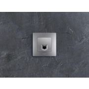 Розетка компьютерная RJ45 категория 5Е UTP алюминий ETIKA