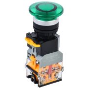 Кнопка D8-11MD ''Грибок'' d=22мм 1з+1р с подсвет. зеленая