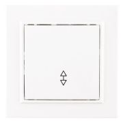 Выключатель Минск 1-клавишный СП проходной 10А белый