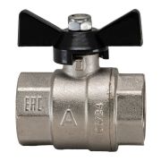 Кран шаровой полнопроходной  1/2' ВВ бабочка