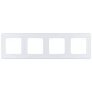 Рамка 4-местная жемчуг INSPIRIA