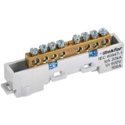 TEKFOR Шина N ноль неизолированная на универсальном держателе 6х9-8-С IEK