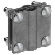 Зажим заземления с разделителем крестообразный стержень-полоса/пруток оцинкованная сталь TD