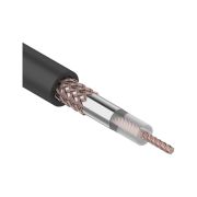 Кабель коаксиальный RG-58 A/U 50 Ом Cu/Al/Cu 64%  бухта 100м черный, REXANT