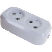 Колодка 2 гнезда без заземления