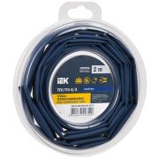 Трубка термоусадочная ТТУ нг-LS 6/3 синяя (2м/упак) IEK