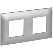 SKANDY Рамка 2-местная SK-F02S серебряный IEK
