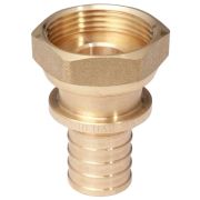 Переходник 16х3/4'ВР с накидной гайкой, аксиальный, бронза