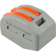 Клемма универсальная СМК 222-412, 2-проводная серая 0.08-2.5 4 кв мм, REXANT