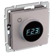 BRITE Термостат электронный с индикацией ТС10-1-БрЖ жемчуг IEK